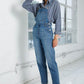 Mom Fit Denim Overalls Overalls