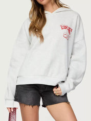 Drop Shoulder Graphic Hoodie with Kangaroo Pocket | Hoodies Daverri Fashions