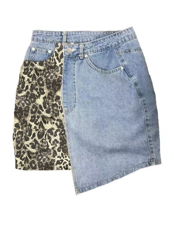 Denim Wrap Skirt Skirts