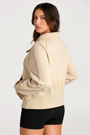 Half Zip Long Sleeve Sweatshirt | Sweatshirts Daverri Fashions