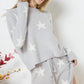 Soft Long Sleeve Star Print Top and Short Set Loungewear Sets