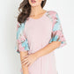 Tie Dye Ruffle Sleeve Tunic