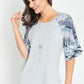 Tie Dye Ruffle Sleeve Tunic