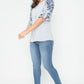 Tie Dye Ruffle Sleeve Tunic