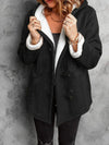 Full Size Cozy Sherpa Lined Toggle Coat with Hood Plus Size - DAVERRI FASHIONS