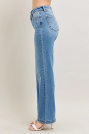 Judy Blue Full Size High Waist Straight Jeans Plus Size | Jeans Daverri Fashions