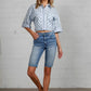HIGH RISE BIKE SHORTS Denim Shorts