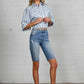 HIGH RISE BIKE SHORTS Denim Shorts