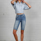HIGH RISE BIKE SHORTS Denim Shorts