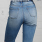 HIGH RISE BIKE SHORTS Denim Shorts