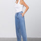 Slouchy Cropped High Waist Jeans Jeans