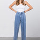 Slouchy Cropped High Waist Jeans Jeans