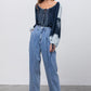 Slouchy Cropped High Waist Jeans Medium Jeans