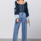 Slouchy Cropped High Waist Jeans Jeans