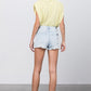 HIGH RISE PREMIUM SHORTS WITH FRONT ZIPPER Denim Shorts