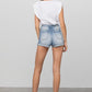Double Waistband Denim Shorts Denim Shorts