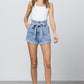 HIGH WAISTED PAPER BAG SHORTS Shorts