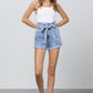 HIGH WAISTED PAPER BAG SHORTS LIGHT Shorts