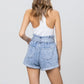 HIGH WAISTED PAPER BAG SHORTS Shorts