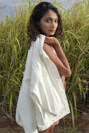 Distressed White Denim Jacket | Denim Jackets Daverri Fashions