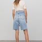 Self Belted Bermuda Denim Shorts Shorts