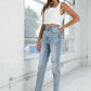 Insane Gene High Rise Girlfriend Jeans Light Wash LIGHT Jeans