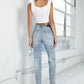 Insane Gene High Rise Girlfriend Jeans Light Wash Jeans