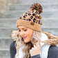CC Leopard Pom Beanie - DAVERRI FASHIONS