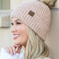 CC Cozy Marled Pom Beanie - DAVERRI FASHIONS