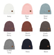 CC Fine Yarn Cuff Beanie | Daverri Fashions