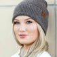 CC Fine Yarn Cuff Beanie - DAVERRI FASHIONS