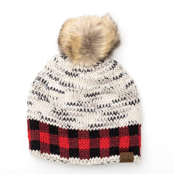 CC Buffalo Pom Beanie | Daverri Fashions