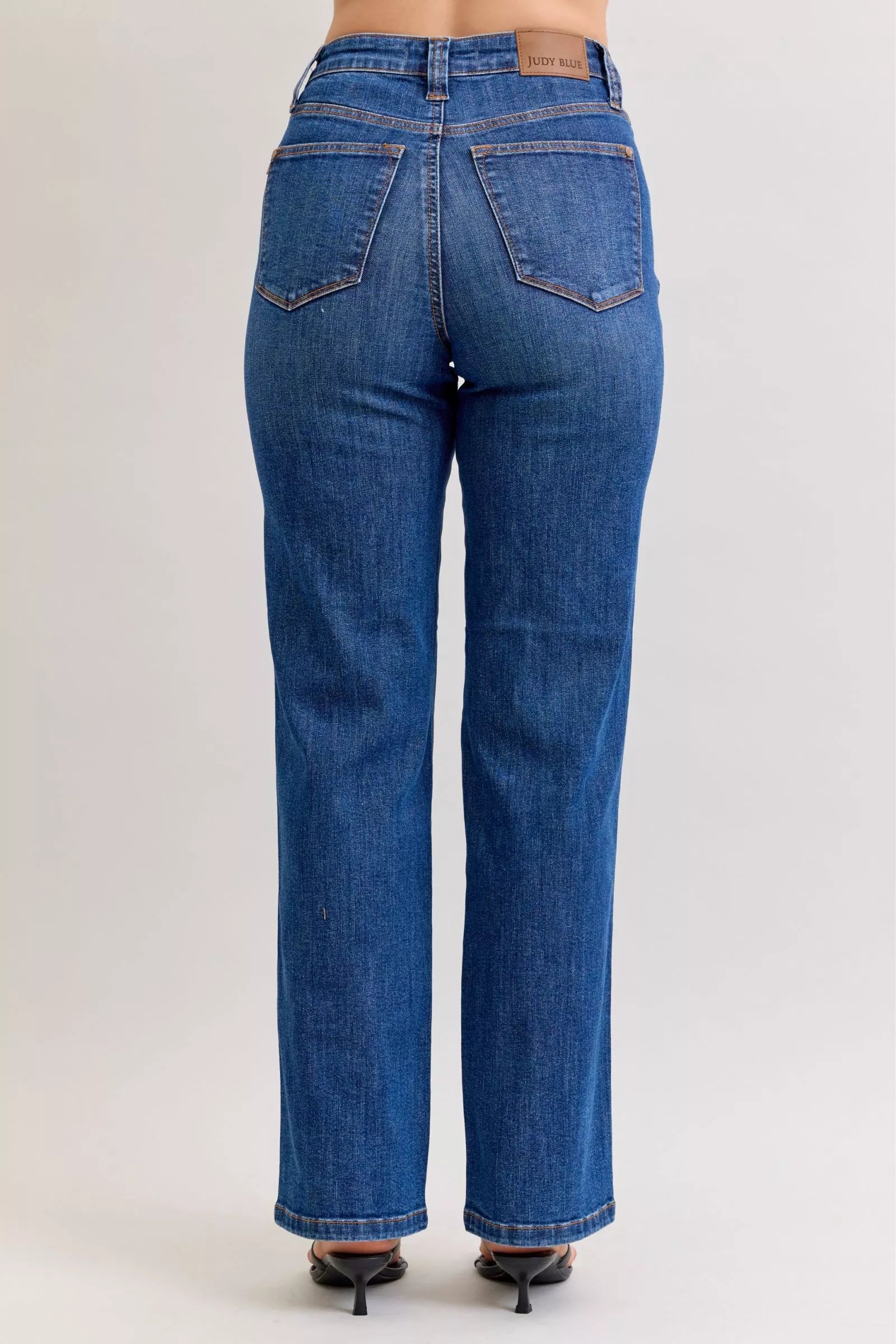 Judy Blue High Waist Tummy Control Straight Jeans | Jeans Daverri Fashions