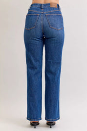 Judy Blue High Waist Tummy Control Straight Jeans | Jeans Daverri Fashions
