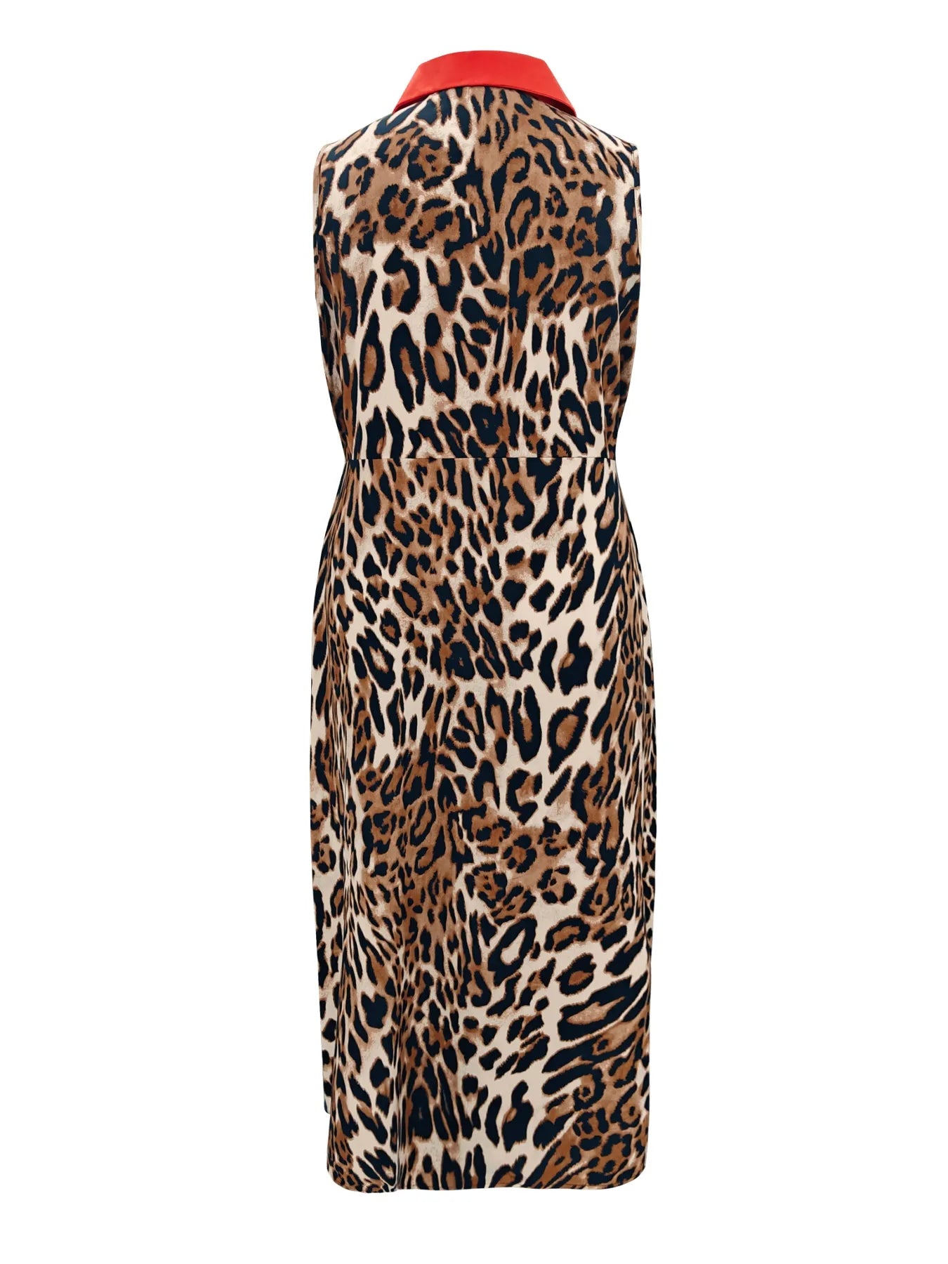 Plus Size Leopard Print Sleeveless Maxi Dress | Maxi Dresses Daverri Fashions