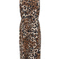 Plus Size Leopard Print Sleeveless Maxi Dress - DAVERRI FASHIONS