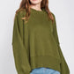 OVER FITTED LONG SLEEVE SWEATER TOP - DAVERRI FASHIONS