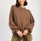 OVER FITTED LONG SLEEVE SWEATER TOP - DAVERRI FASHIONS