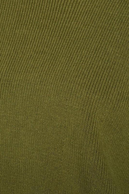 OVER FITTED LONG SLEEVE SWEATER TOP - DAVERRI FASHIONS