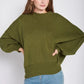 OVER FITTED LONG SLEEVE SWEATER TOP - DAVERRI FASHIONS