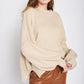 OVER FITTED LONG SLEEVE SWEATER TOP - DAVERRI FASHIONS