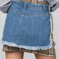 Plaid Checker Mini Denim Skirt Skirts