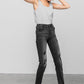 Mid Rise Ankle Black Straight Jeans Jeans