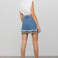 Plaid Checker Mini Denim Skirt Skirts