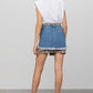 Plaid Checker Mini Denim Skirt Skirts