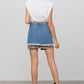 Plaid Checker Mini Denim Skirt Skirts