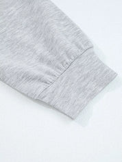 Zip Collar Long Sleeve Top and Drawstring Pants Set | Loungewear Sets Daverri Fashions