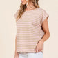 Lime 'N' Chili Striped Muscle Sleeve Top