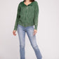 Zenana Acid Washed Hoodie Jacket Coats & Jackets