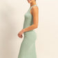 HYFVE Ribbed Round Neck Sleeveless Knit Midi Dress - DAVERRI FASHIONS